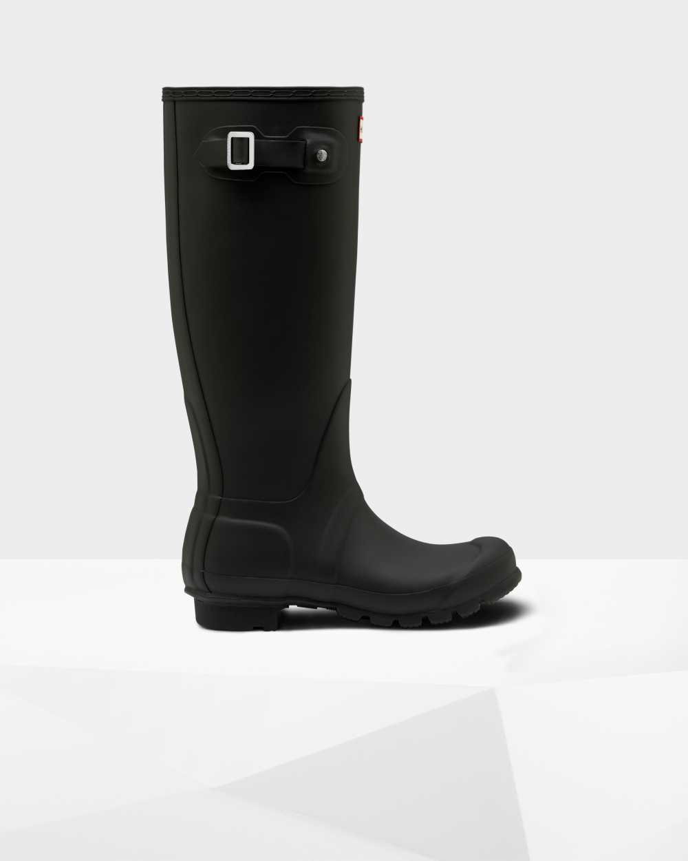 Womens Hunter Original Tall Rain Boots Black | LDHOSJ-947